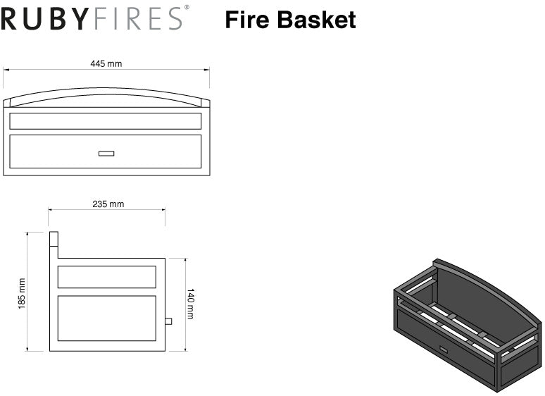 Fire Basket - Ethanol-Kamineinsatz