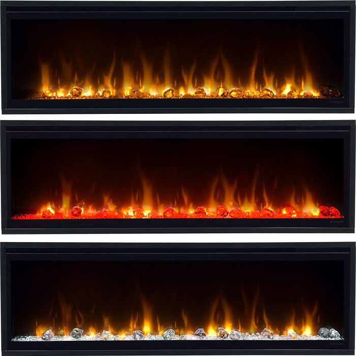 Ignite XL 50 - Electric fireplace insert - Remaining stock including wooden decoration at a special price