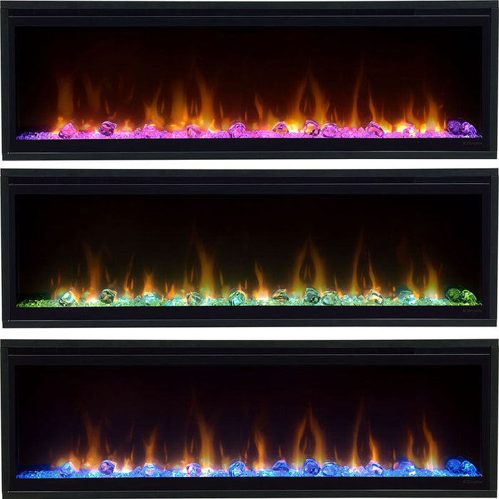 Ignite XL 50 - Electric fireplace insert - Remaining stock including wooden decoration at a special price