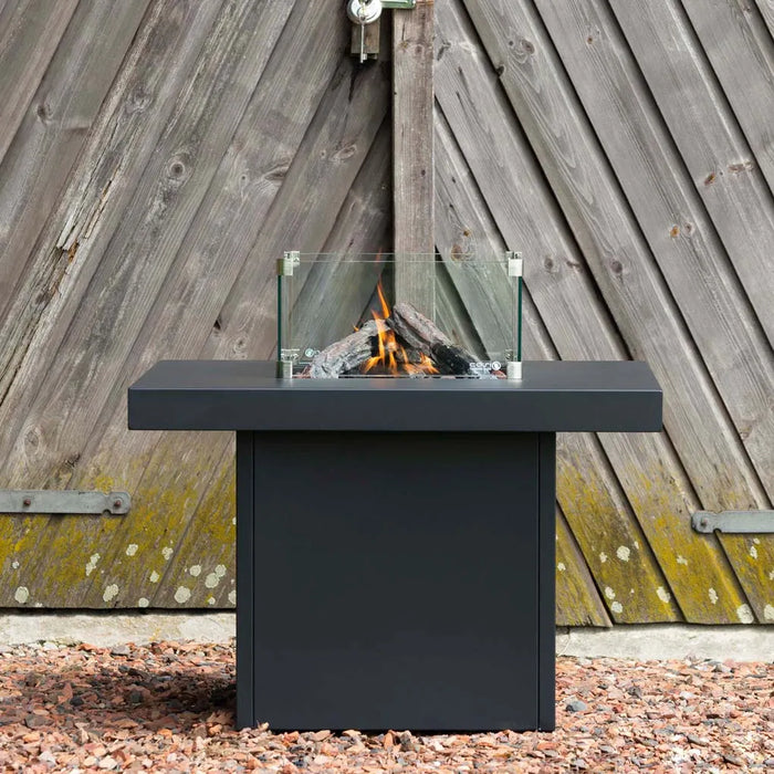 Cosibrixx 90 - Gas fire table - remaining stock including glass and hood