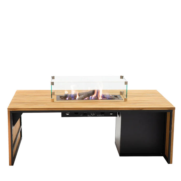 Cosibridge 140 - Teak - Gas fire table