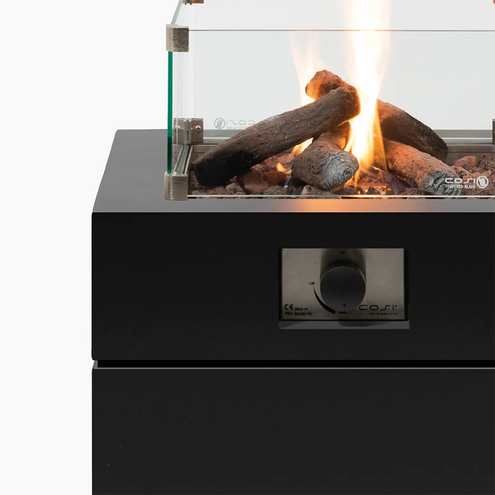 Cosibrixx 60 Anthracite - Gas fire table