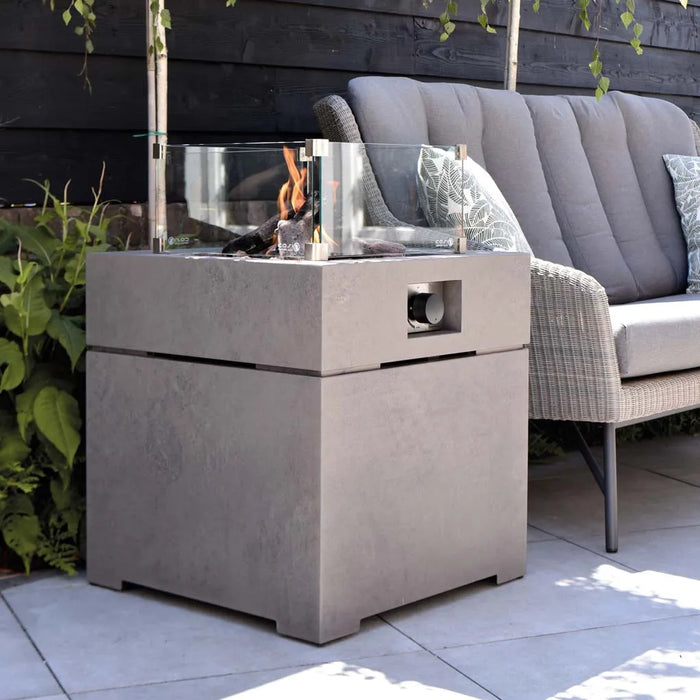 Cosibrixx 60 Concrete (concrete look) - gas fire table