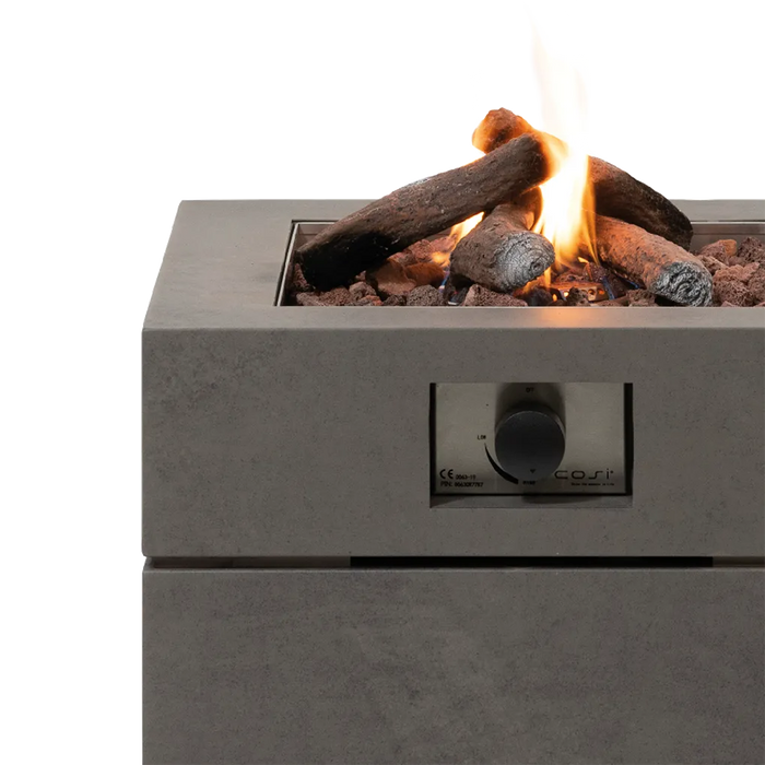 Cosibrixx 60 Concrete (concrete look) - gas fire table