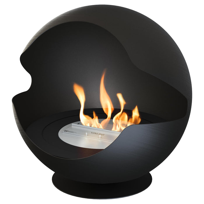 Globe Black Low - Black - Ethanol fireplace