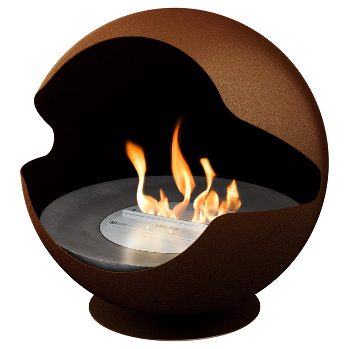 Globe Nordic Rust Low - Rust brown - Ethanol fireplace