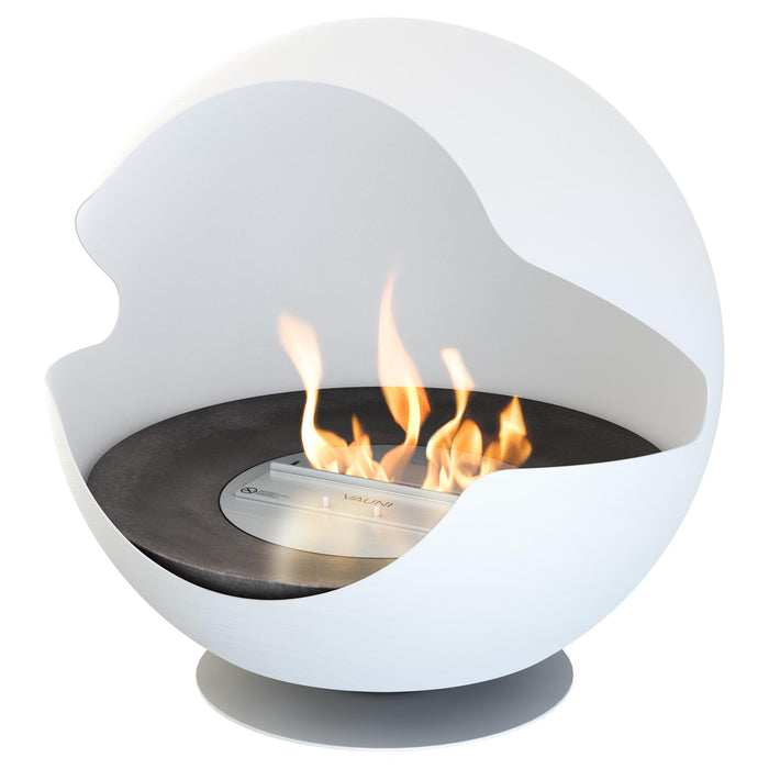 Globe White Low - White - Ethanol fireplace
