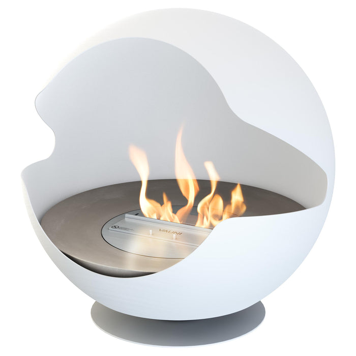 Globe White Low - White - Ethanol fireplace