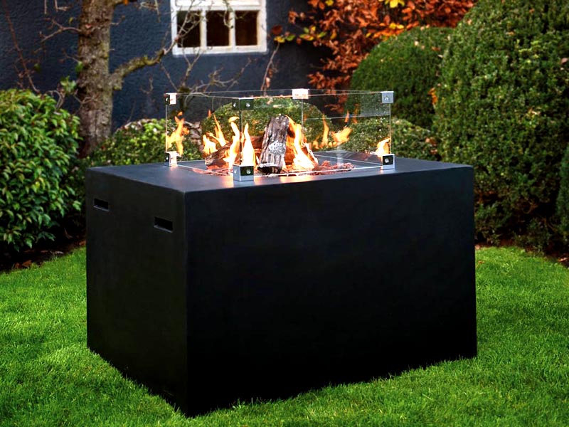 Angolo Grande - gas-powered garden fireplace