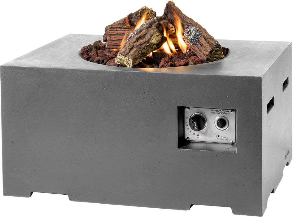 Angolo S - gas-powered garden fireplace currently only available in black