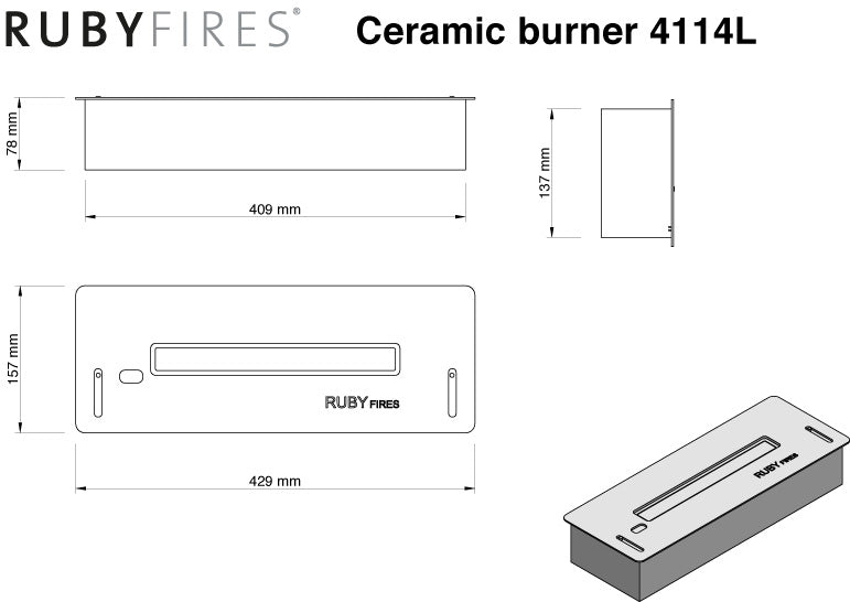 Bio Brenner S - 4114 LB - Ethanol-Brennbox