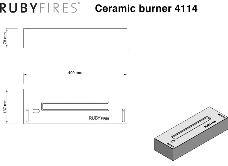 Bio Brenner S - 4114 S - Ethanol burner box