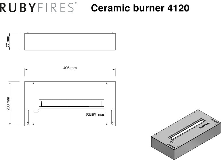 Bio Brenner M - 4120 B - Cassetta bruciatore a etanolo