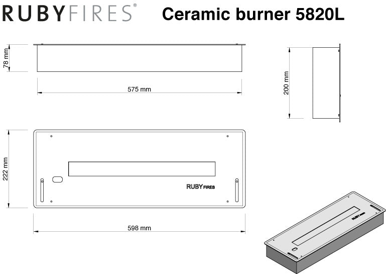 Bio Brenner L - 5820 LS - Ethanol-Brennbox