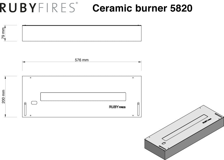 Bio Brenner L - 5820 S - Ethanol burner box