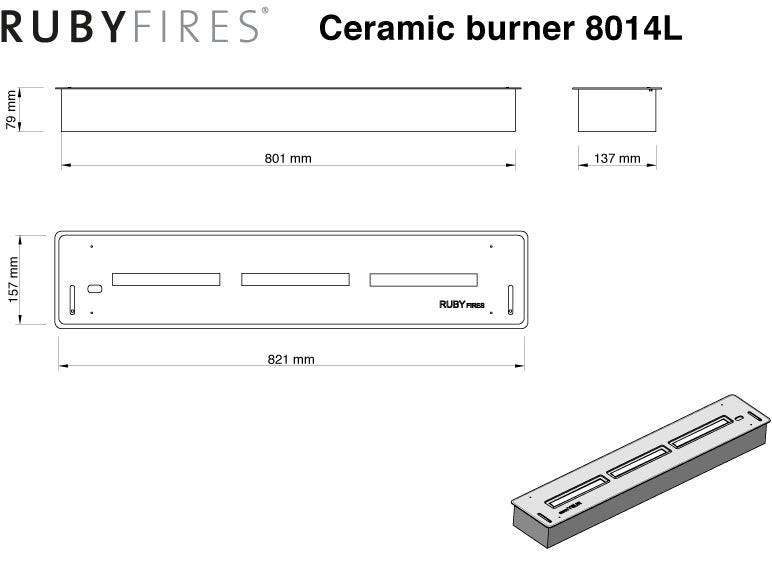 Bio Brenner XL - 8014 LB - Ethanol-Brennbox