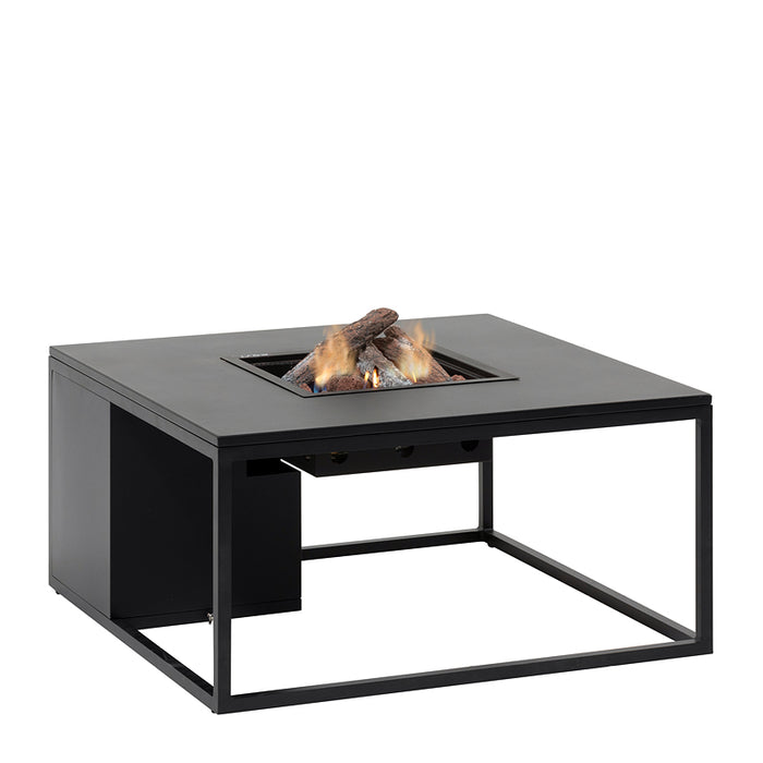 Cosiloft 100 - Black Black (Alu) - Gas fire table