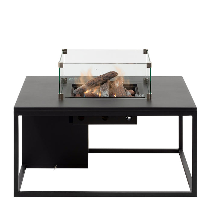 Cosiloft 100 - Black Black (Alu) - Gas fire table