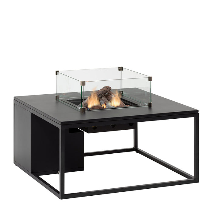 Cosiloft 100 - Black Black (Alu) - Gas fire table