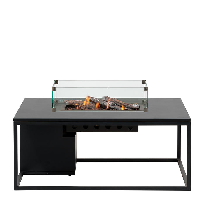 Cosiloft 120 - Black Black (Alu) - Gas fire table