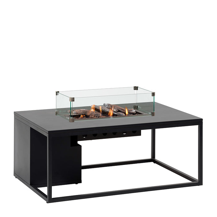 Cosiloft 120 - Black Black (Alu) - Gas fire table