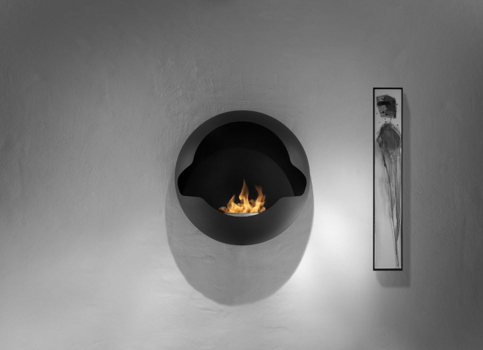 Cupola Crystal Pearl - pearl white - ethanol wall fireplace