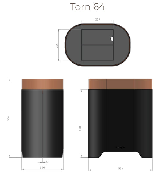 Torn 100 - Elektrokamin - Opti-Myst