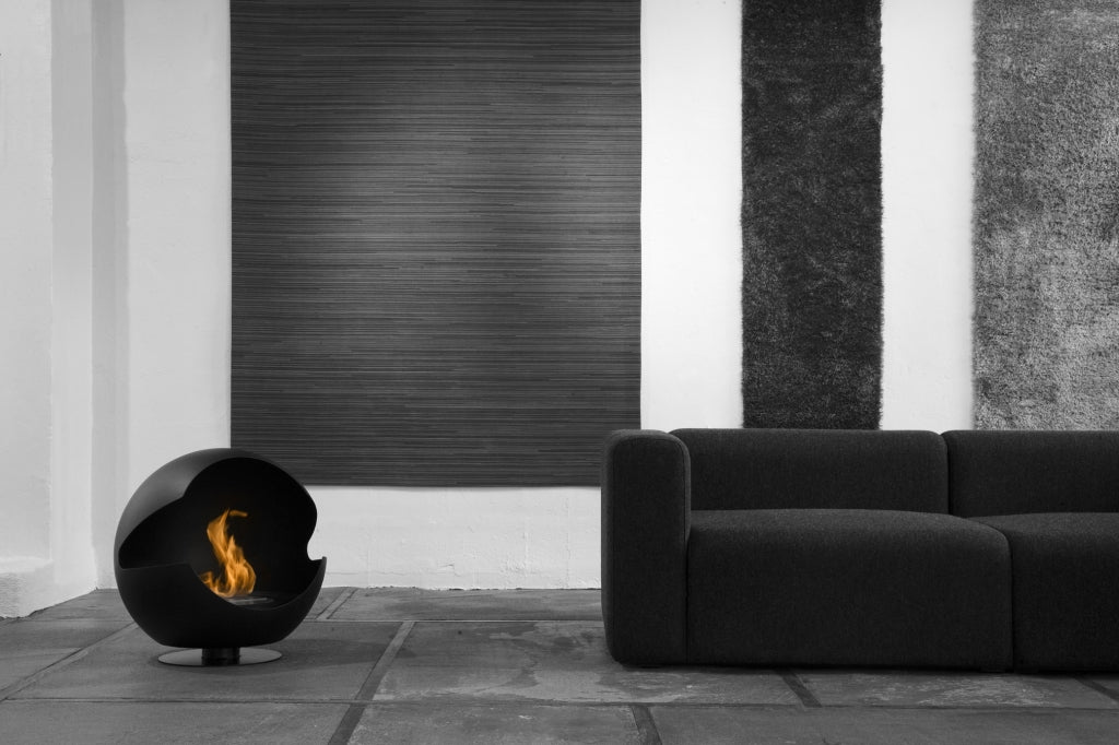 Globe White Low - White - Ethanol fireplace