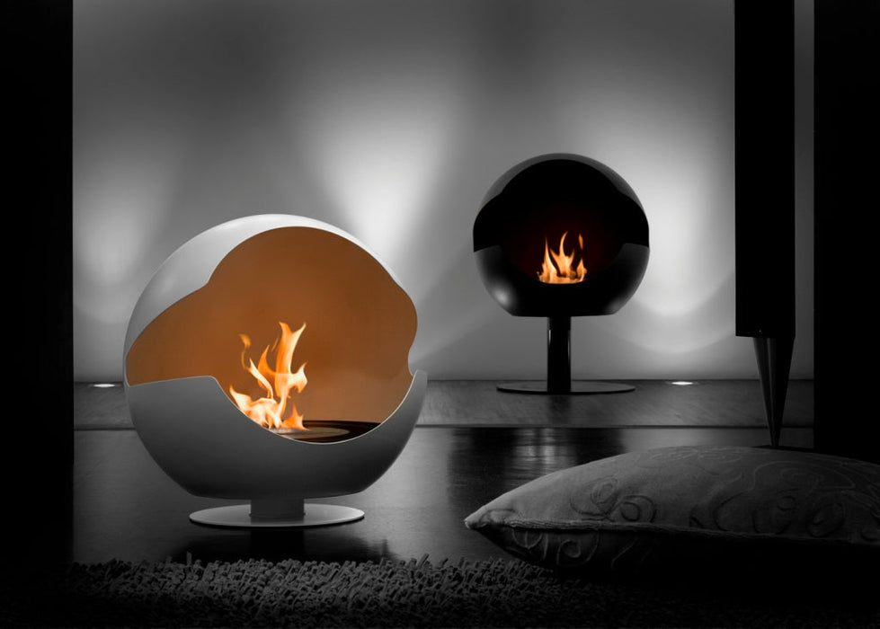 Globe Stellar Black Low - Black - Ethanol fireplace