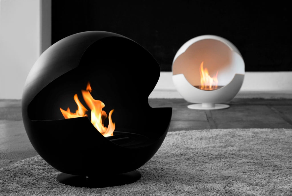 Globe Black Low - Schwarz - Ethanol-Kamin