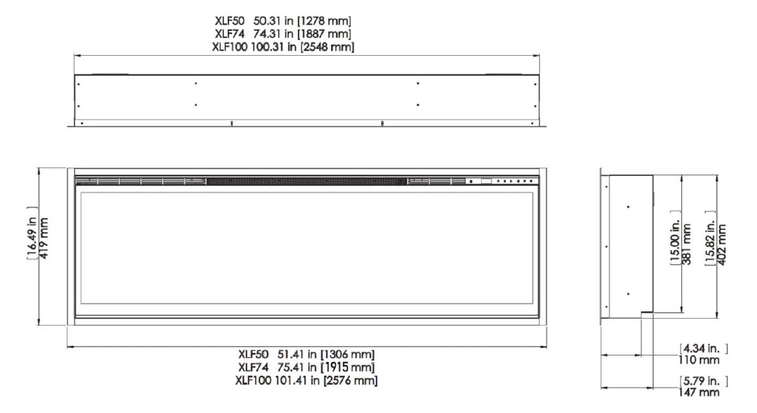 Ignite XL 50 - Electric fireplace insert