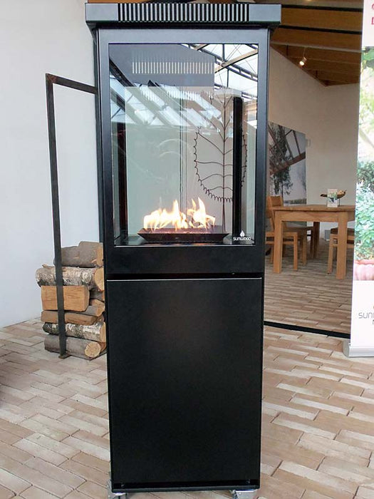 Gas fireplace Sunwood Marino black