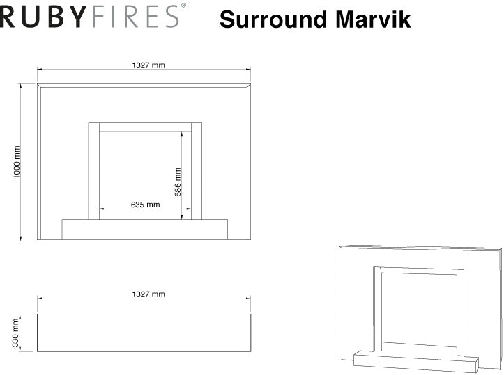 Marvik - Electric fireplace