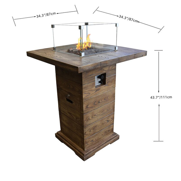 Rova Bar - Gas fire bar table