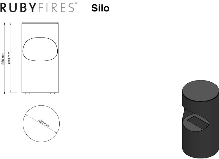 Silo - Ethanol-Kamin