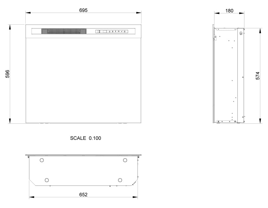 XHD 28 (62x48cm) - Electric fireplace insert