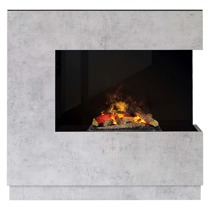 Zen Concrete - Electric fireplace - Opti-Myst