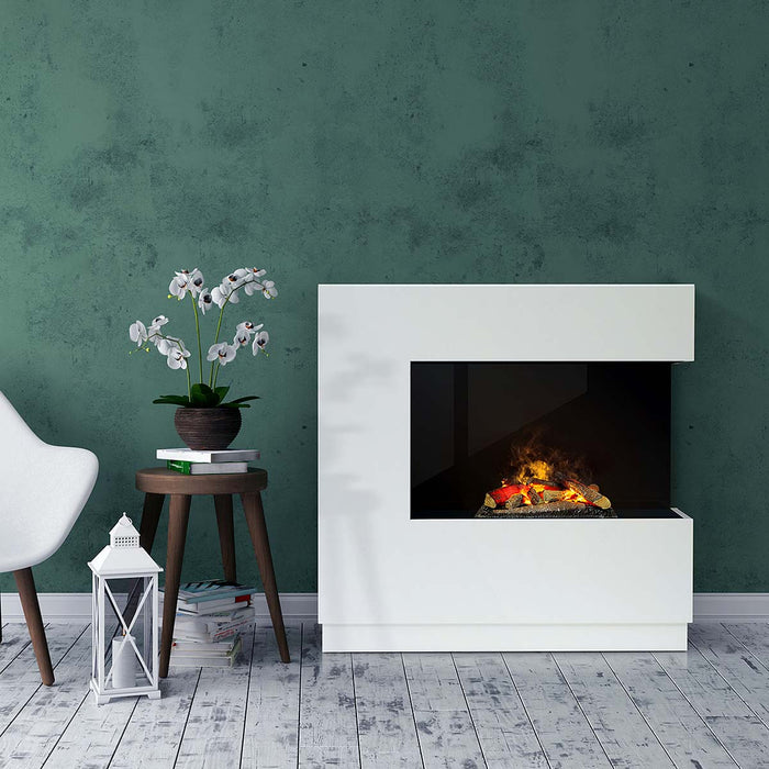 Zen White - Electric fireplace - Opti-Myst 1 X EXHIBITION PIECE